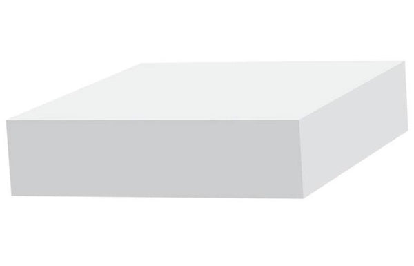 Royal 5103228 Trim Plank Moulding, PVC, White, 12' L