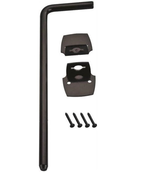 Prosource 33182PKS-PS Cane Bolt, 1/2" x 18", Black