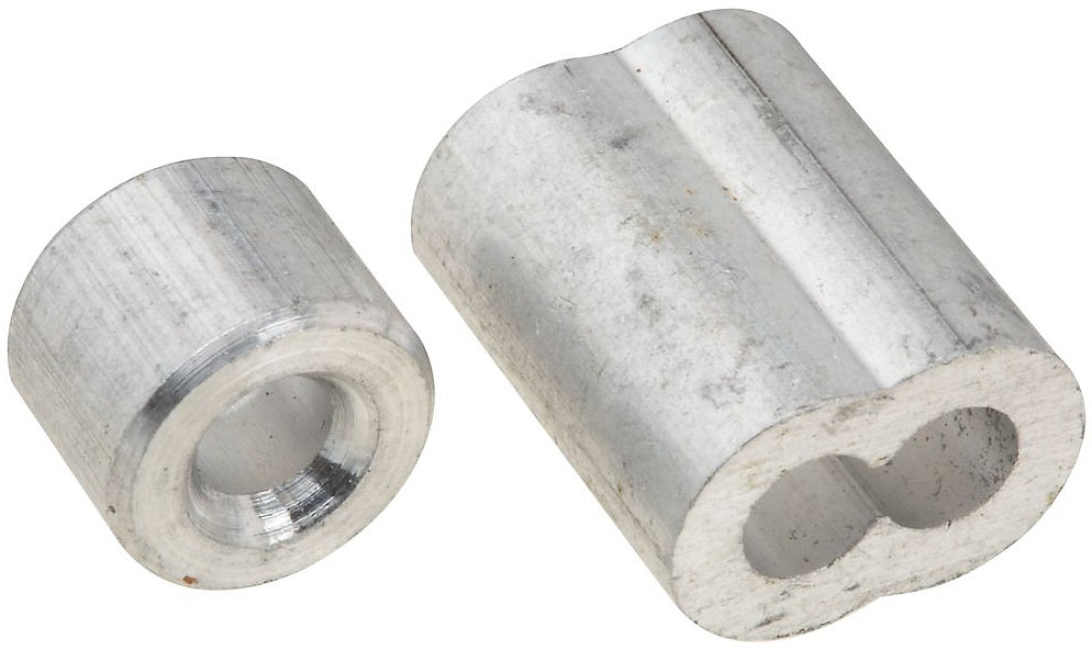 National Hardware N830-353 Ferrule and Stop, Aluminum, 5/32"`