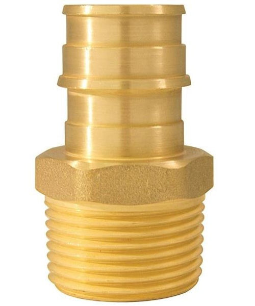 Apollo EPXMA3410PK Male Pipe Adapter, Brass, 3/4"