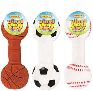 Ruffin' It 20050 Vinyl Dumbbell Dog Toy, Assorted Styles