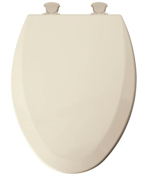 Mayfair 141EC-346 Elongated Molded Wood Toilet Seat w/Easy-Clean Hinges, Biscuit