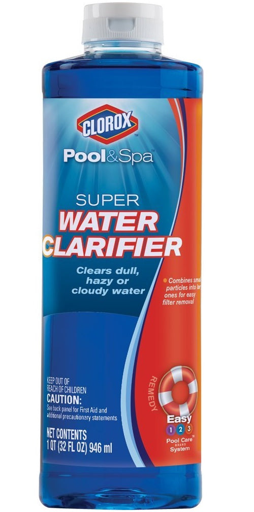 Clorox 58032CLX Pool & Spa Super Water Clarifier, 1 Quart