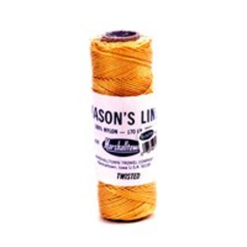 Marshalltown 621 Twisted Nylon Mason's Lines 285', Yellow