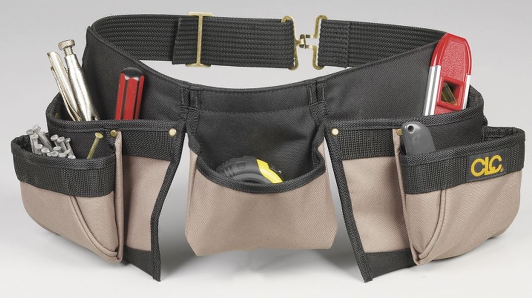 CLC 1370 Carpenter's Nail & Tool Bag, 8 Pockets