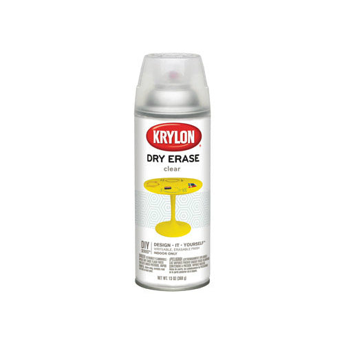 Krylon K03940000 Dry Erase Aerosol Spray, 12 Oz