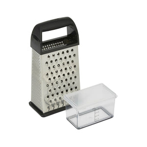 Good Cook 20307 Touch Grater Box with Catcher, Stainless Steel