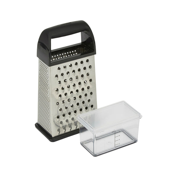 Good Cook 20307 Touch Grater Box with Catcher, Stainless Steel