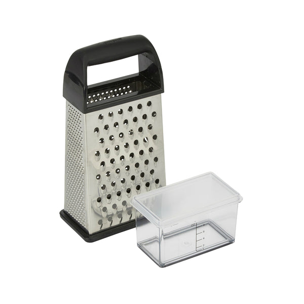 Good Cook 20307 Touch Grater Box with Catcher, Stainless Steel