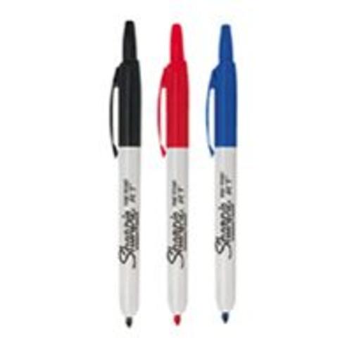 Sharpie 32726 Fine Point Retractable Markers, Assorted