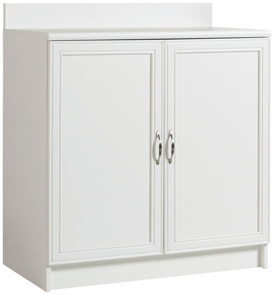 AkadaHOME ST103653A 2 Door Base Cabinet, White