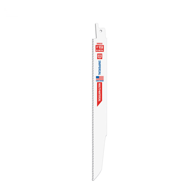 Imperial Blades IBD910-B Reciprocating Saw Blades, Bi-Metal, White, 9"