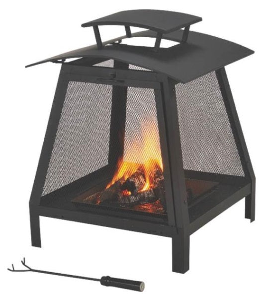 Seasonal Trends FP-102 Outdoor Screened Fireplace, 21-3/4"