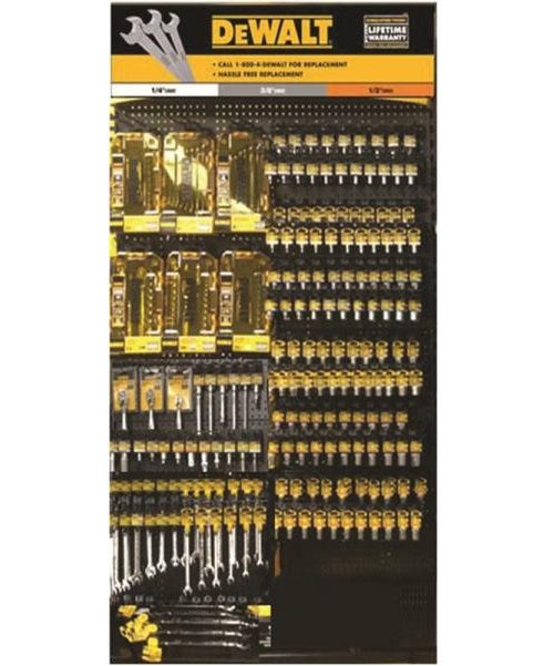 DeWalt DWMT74214 Metric/SAE Socket Set, 46 Pieces, 1/2", 6 Points