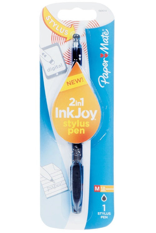 Paper Mate 1951402 InkJoy 2 in 1 Stylus Ballpoint Pen, Black