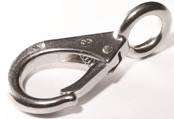 Baron 249S-0 Rigid Round Eye Quick Snap, Stainless Steel, 350 Lbs