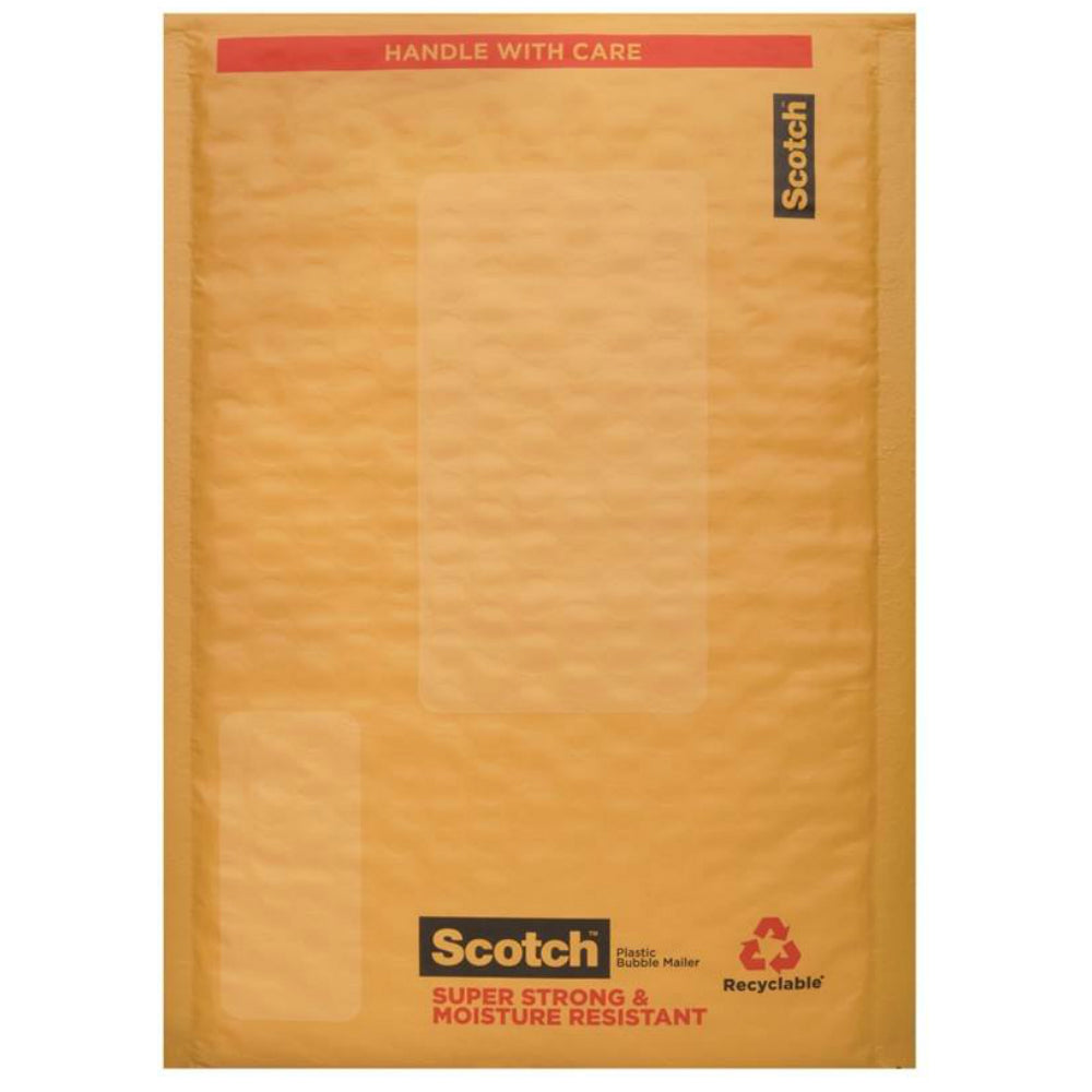 Scotch 8913-25 Cushioned Smart Mailer, Plastic, 6" x 9"