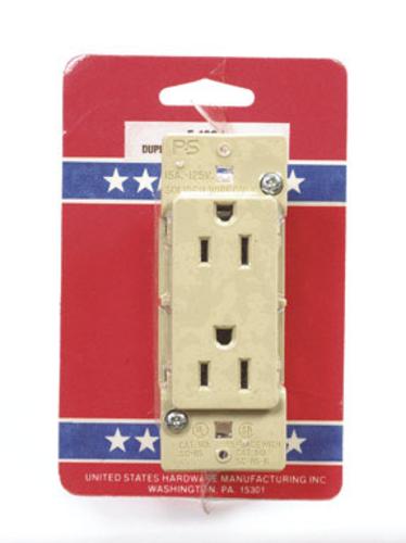 US Hardware E-102C Duplex Receptacle