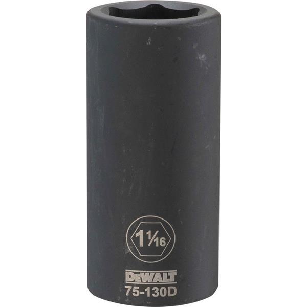 DeWalt DWMT75130OSP SAE Deep Impact Socket, 3/4" Drive, 1-1/16"