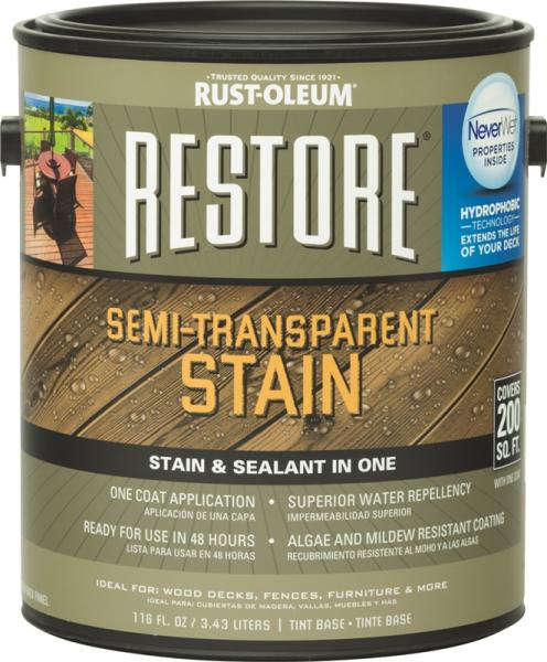 Rust-Oleum 287397 Restore Semi-Transparent Stain, 1 Gallon