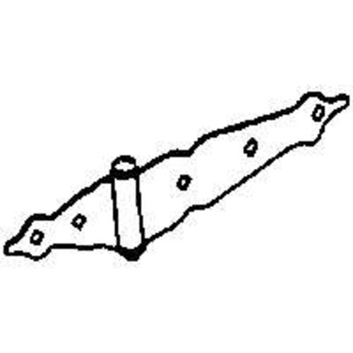 Mintcraft 33169PKS-BC3L STRAP HINGE ORNAMENTAL BLACK 8"