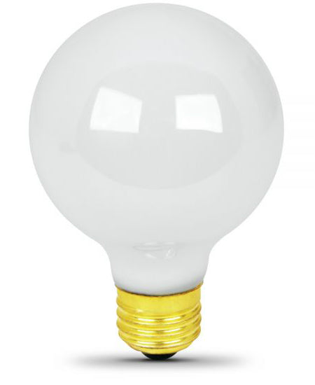 Feit Electric 40G25/W/MP-130 Incandescent Globe Bulb, 40 Watts, White