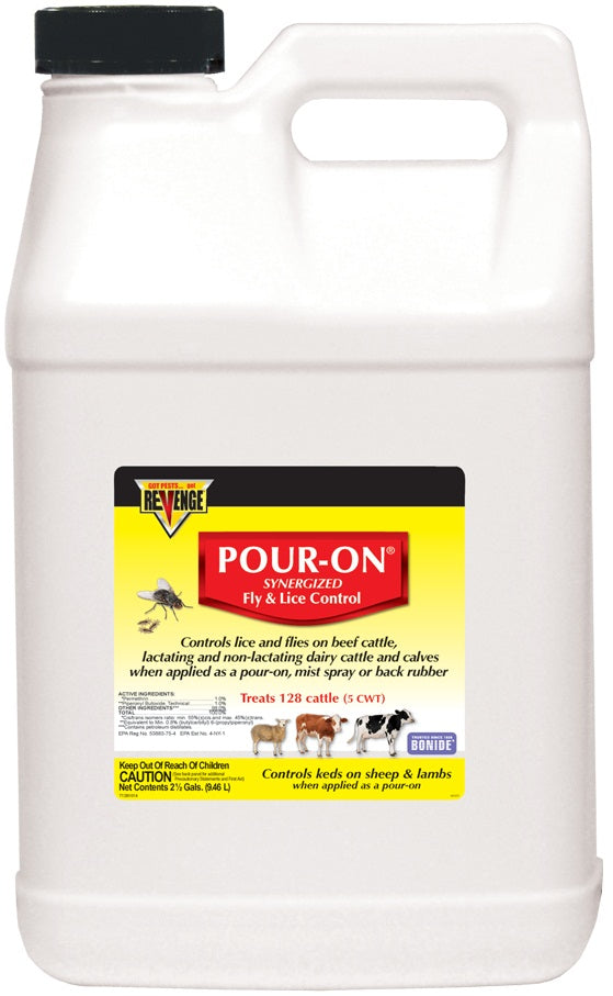Bonide 46431 Revenge Pour-On Fly & Lice Control, 2.5 Gallon