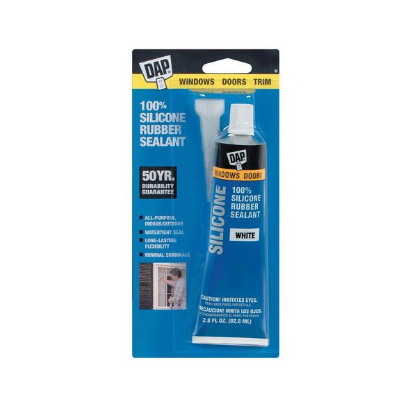 DAP 7079800752 Window and Door Sealant, White, 2.8 Oz