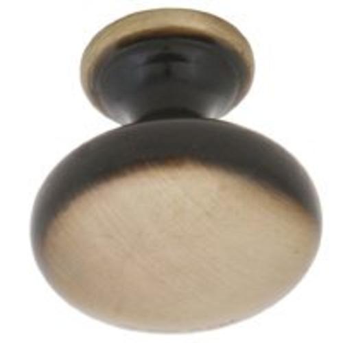 Mintcraft C893AB Antique Brass Knob 1-3/8" Diameter