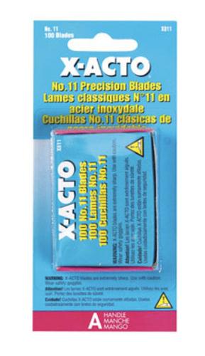 X-Acto X811 Knife Blades #11, 100/Pack