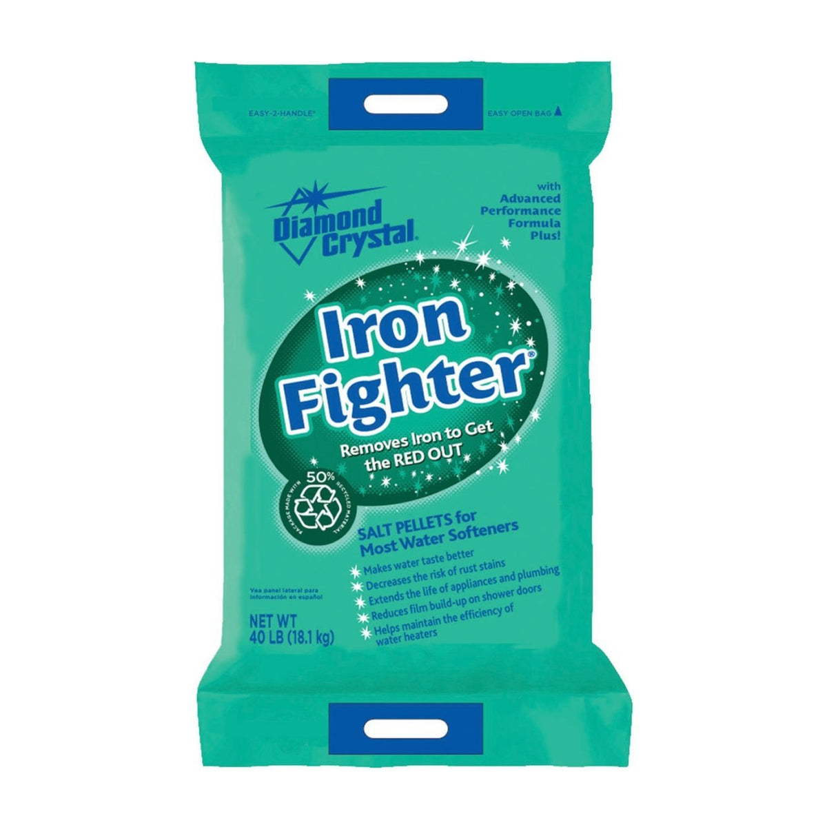 Diamond Crystal 100012408 Water Softener Salt, 40 Lbs