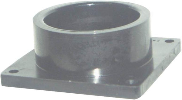United States Hardware RV-700C Slip Socket With Flange, 1-1/2", Black Plastic
