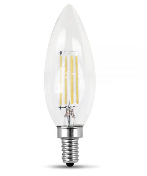 Feit Electric BPCTC40/850/LED/2 Dimmable Torpedo Tip LED Bulbs, 120V, 300 Lumens