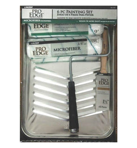 Linzer RS 1736 Microfiber Paint Roller & Tray Set, 6 Piece
