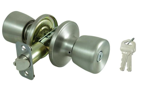 Prosource TS600BRA4B Tulip Entry Knob Locksets, Stainless Steel