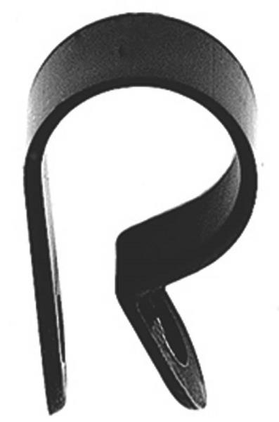 Jandorf 61448 Black Nylon Clamp, 3/8" x 1/2", Card Of 5