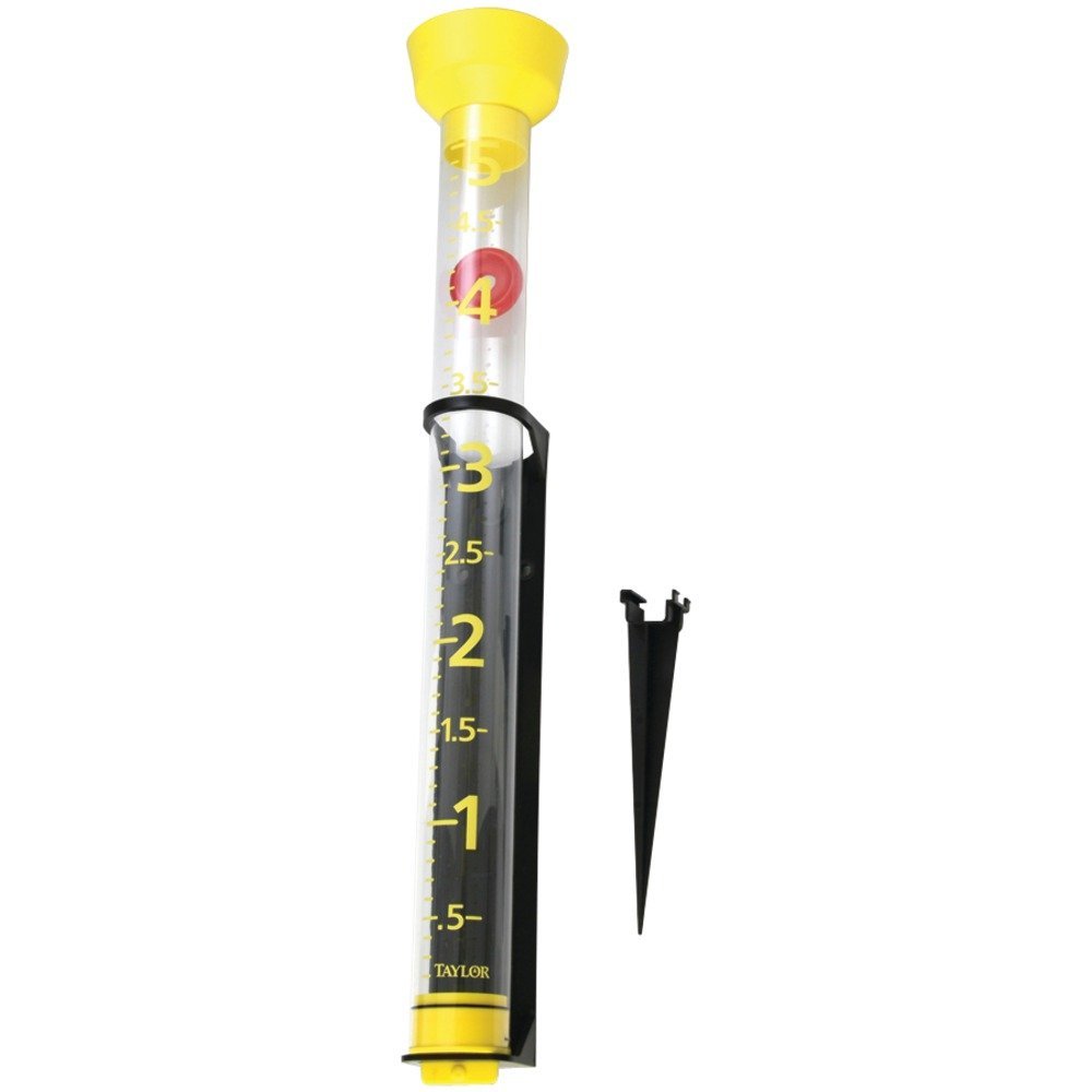 Taylor 2708 Jumbo Junior Rain Gauge with Mounting Bracket & Ground Stake