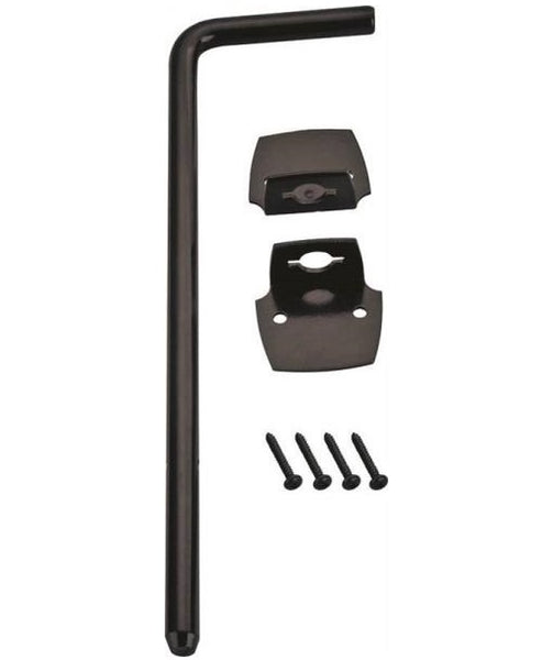 Prosource 33181PKS-PS Cane Bolt, 1/2" x 12", Black