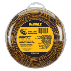 DeWalt DWO1DT802 Commercial Grade Trimmer Line, 0.080" Dia. x 225' L