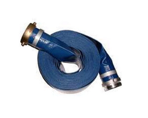 Abbott Rubber 1147-1500-50 PVC Water Discharge Hose, 1-1/2" x 50', 80 PSI