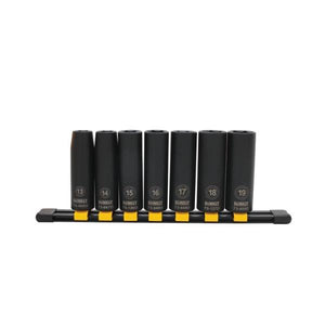 DeWalt DWMT74449OSP Metric Deep Impact Socket Set, 7 Piece, Black