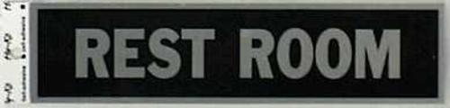 Hy-Ko 437 Sign Rest Room 2X8" Alum