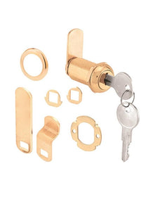 Prime-Line U 9953KA Drawer And Cabinet Lock, Brass