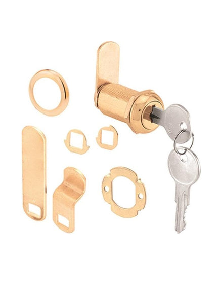 Prime-Line U 9953KA Drawer And Cabinet Lock, Brass