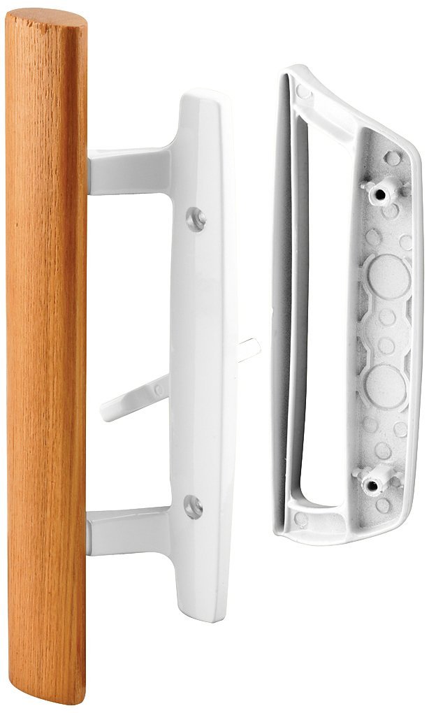 Prime Line C1204 Patio Door Handle Set, 3-15/16", White