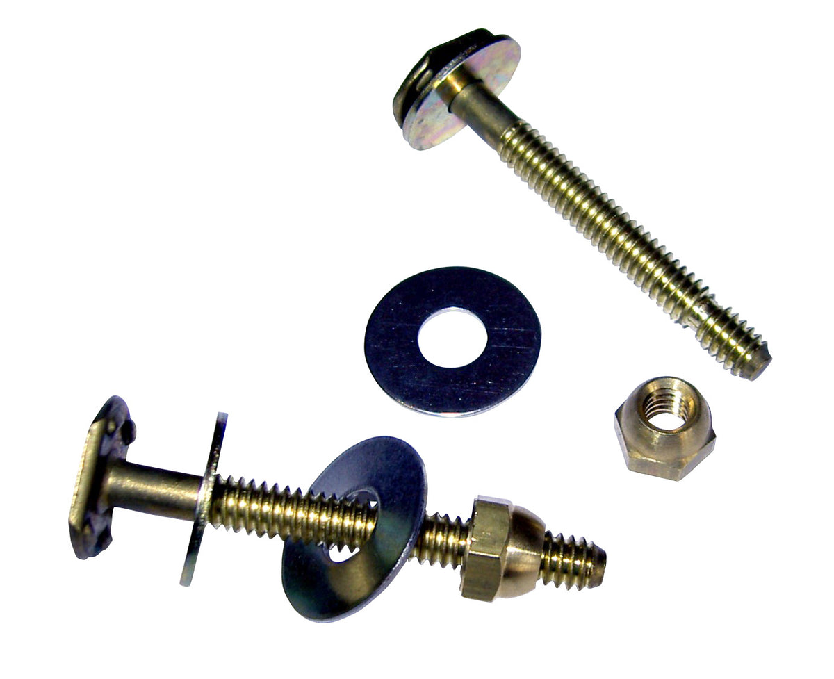 Hercules 90104 Johni-Bolts Solid Brass Closet Bolt, 1/4"