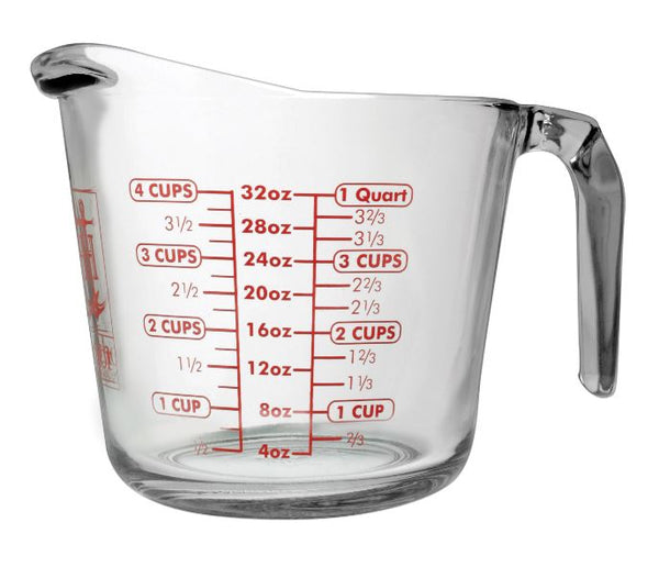 Anchor Hocking 4904 Measuring Cup, Glass, 32 Oz