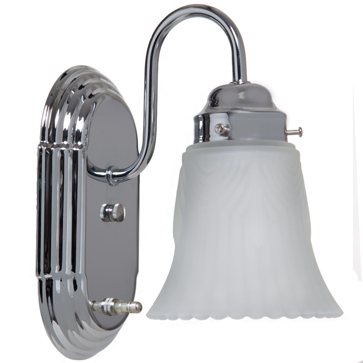 Boston Harbor RF-V-026-CH3L One Light Vanity Wall Fixtures, Chrome
