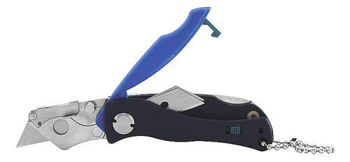 Sheffield 12125 Mini Quick Change Lockback Utility Knife, 4-1/2"