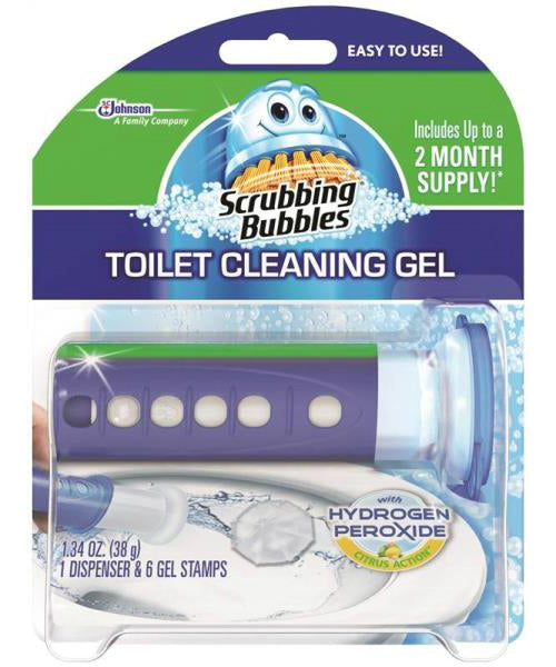 Scrubbing Bubbles 71380 Toilet Cleaning Gel with Dispenser, Citrus Action